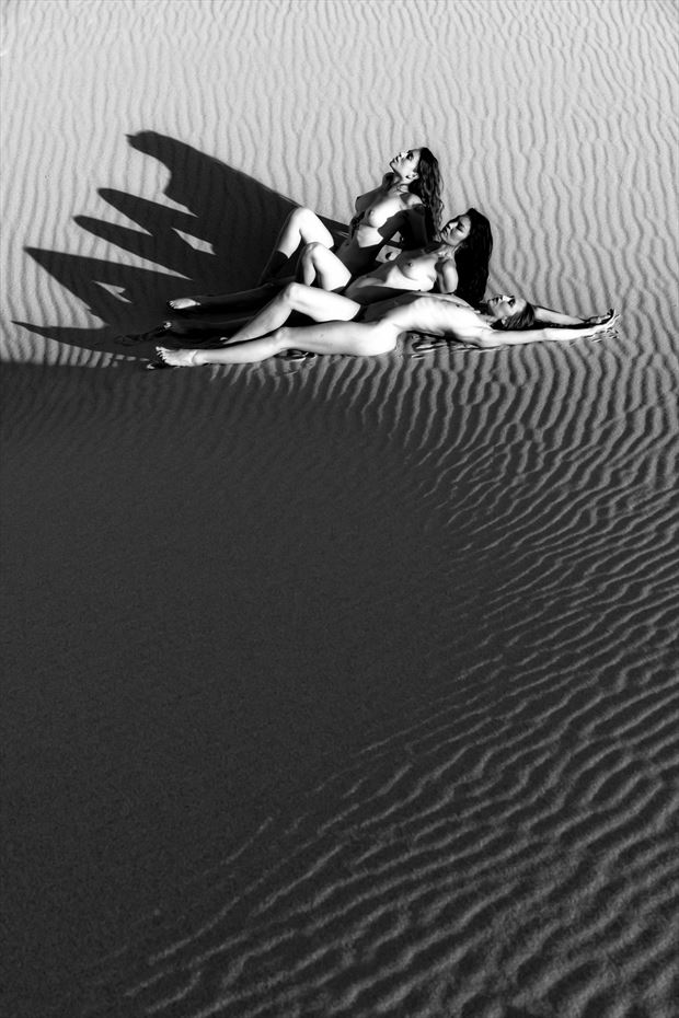 desert hieroglyphics artistic nude photo print by photographer philip turner