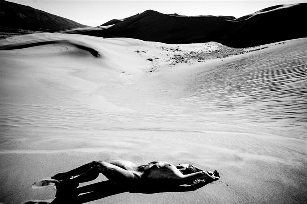 desert nude series artistic nude photo print by photographer gunnar