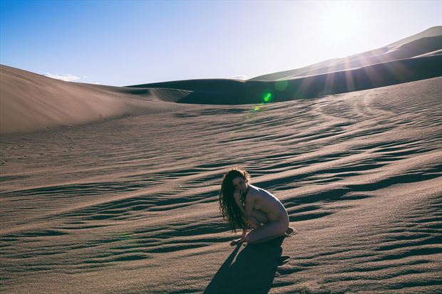 dune 1 artistic nude photo print by model ahna green
