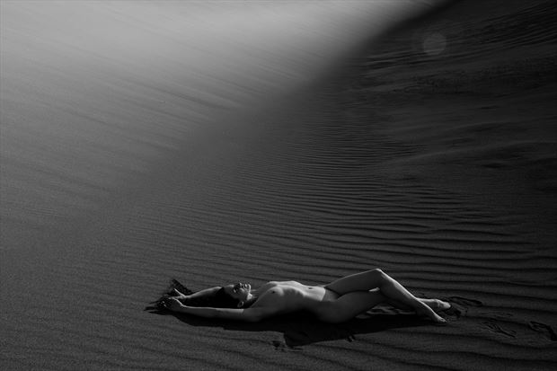 dune 2 artistic nude photo print by model ahna green