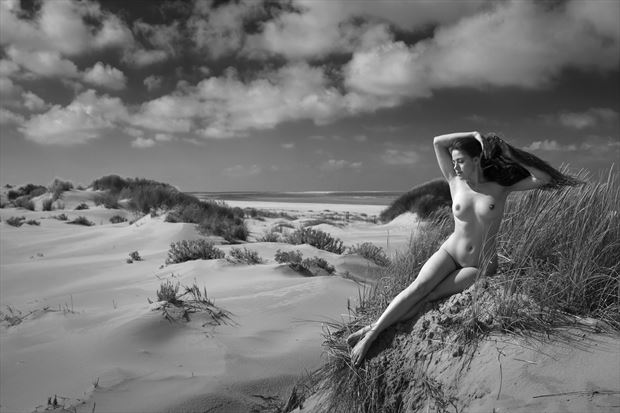 enjoying summer artistic nude photo print by photographer louis sauter
