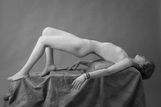 etude with reclining Nude Artistic Nude Photo print by Photographer zanzib