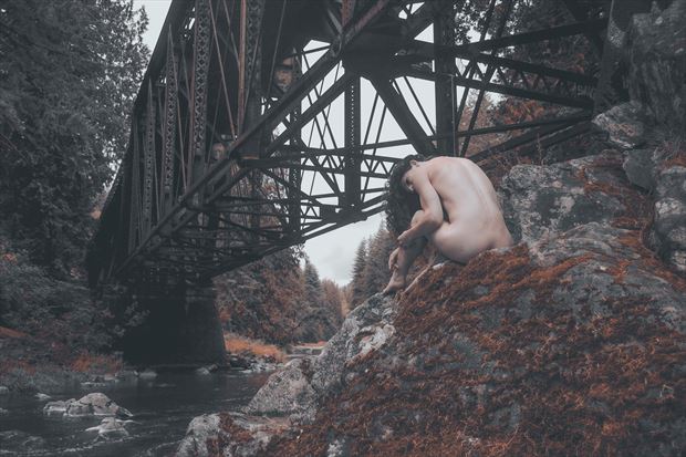 existential artistic nude photo print by photographer the artlaw