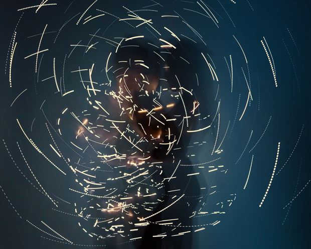 fireflies abstract artwork print by photographer lomobox