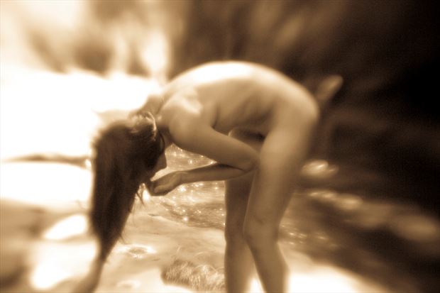 flip artistic nude photo print by photographer michael grace martin