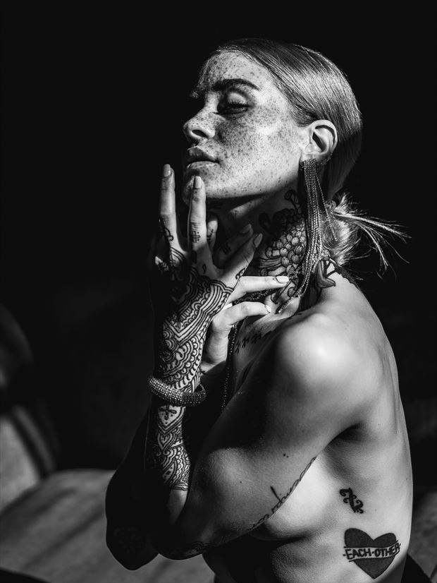 grasping tattoos photo print by photographer luke adam
