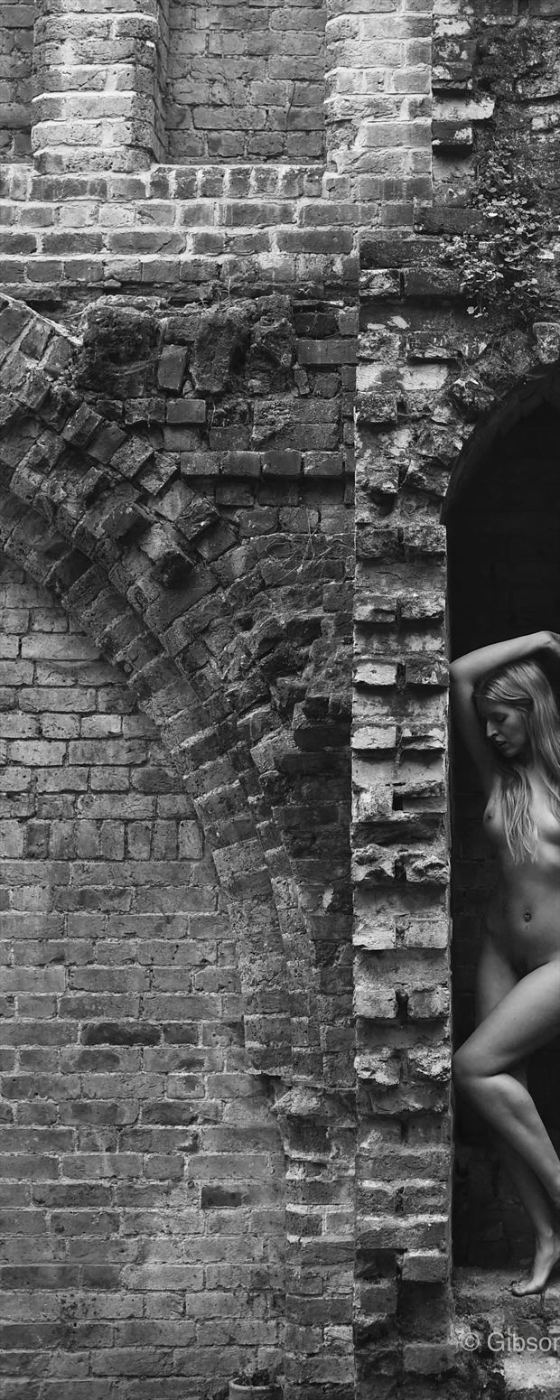 gunnersbury park ruins artistic nude photo print by photographer gibson