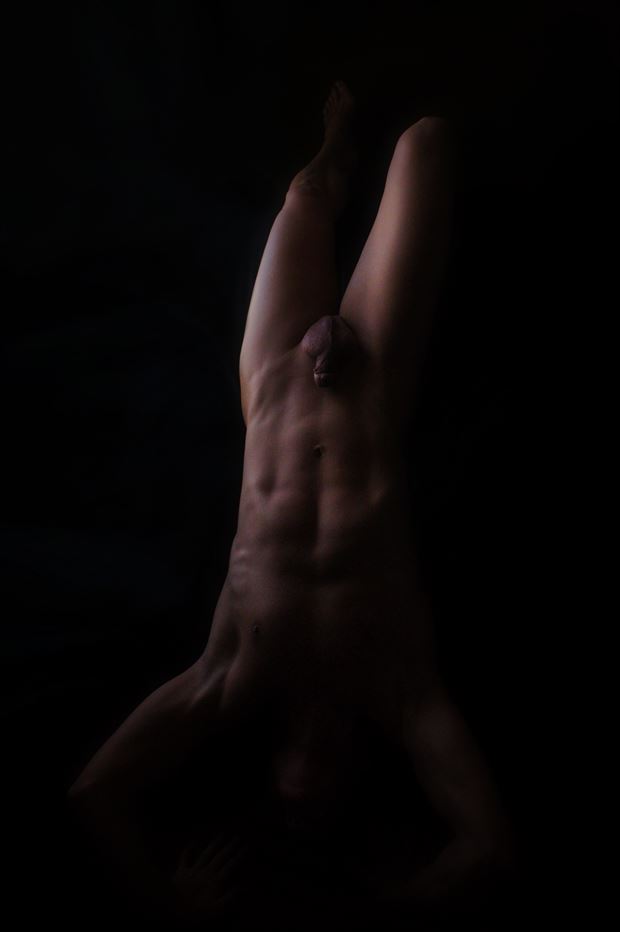 inversion artistic nude photo print by model avid light