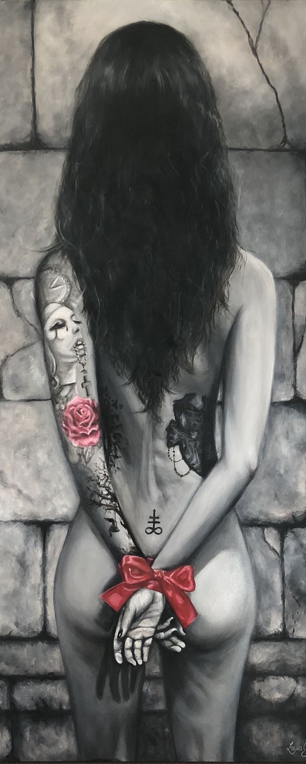 liberte de la femme artistic nude artwork print by artist leesa gray pitt