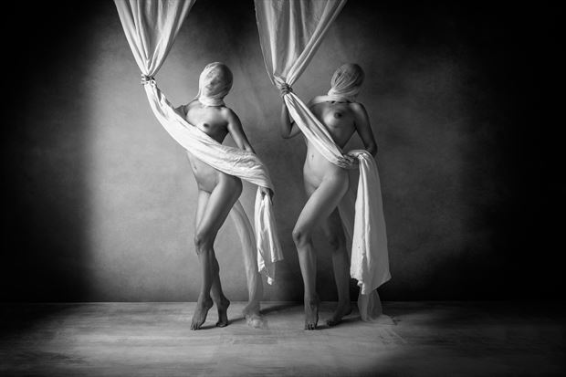 lucy and misschelle artistic nude photo print by photographer ncp photography