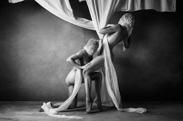 lucy and misschelle artistic nude photo print by photographer ncp photography