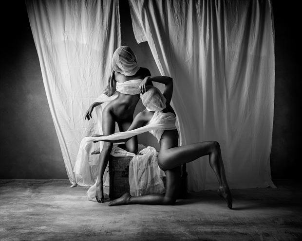 lucy tyler and miss chelle adelaide artistic nude photo print by photographer ncp photography