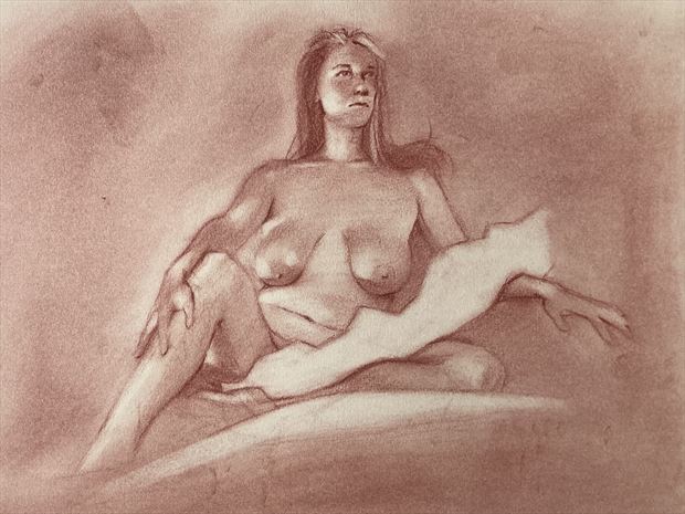marija artistic nude artwork print by artist edoism