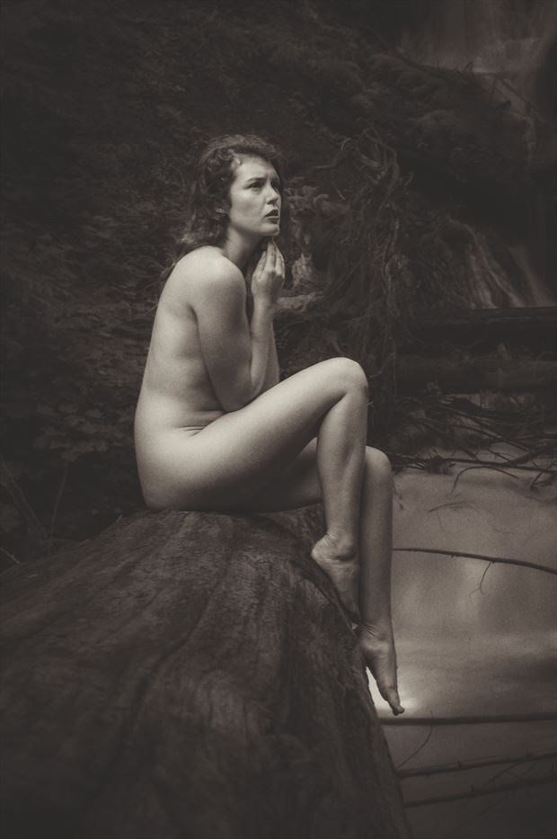 meditation artistic nude photo print by photographer the artlaw