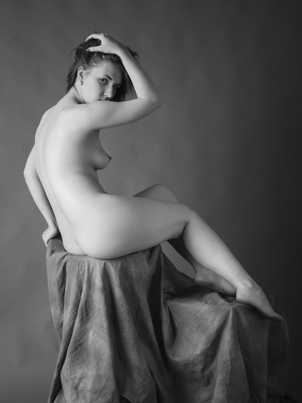 portrait of a seated Nude Artistic Nude Photo print by Photographer zanzib