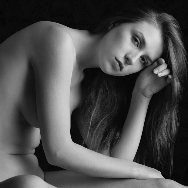 portrait of astrid artistic nude photo print by photographer thebody photography