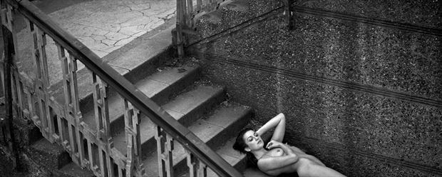 richmond bridge surrey artistic nude photo print by photographer gibson