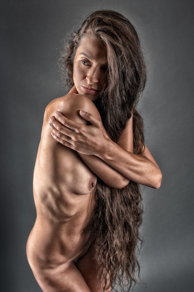 that face that hair artistic nude photo print by photographer rick jolson