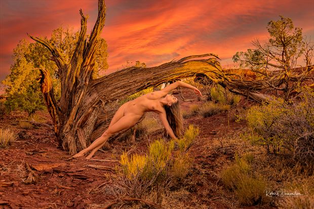 utah fire artistic nude photo print by photographer robert domondon