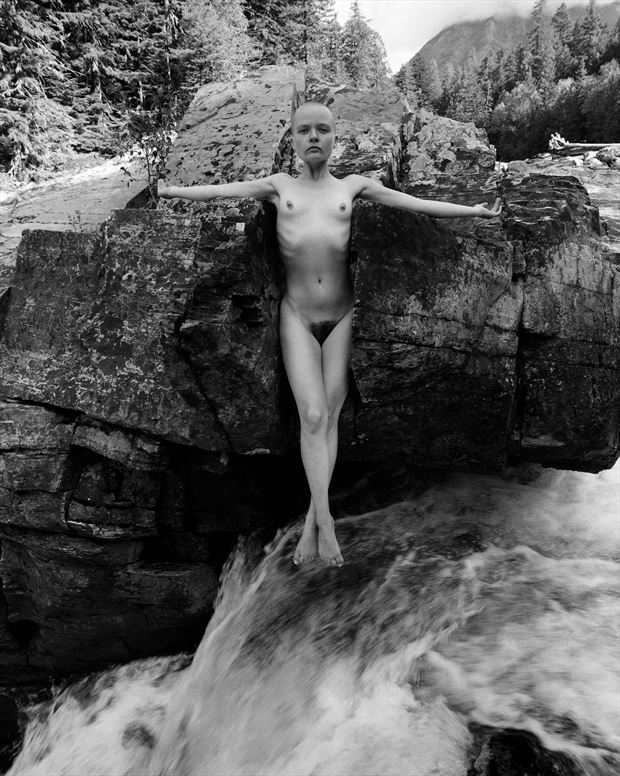 water christ artistic nude artwork print by photographer christopher ryan