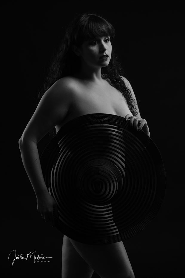 what a hat artistic nude artwork print by photographer justin mortimer