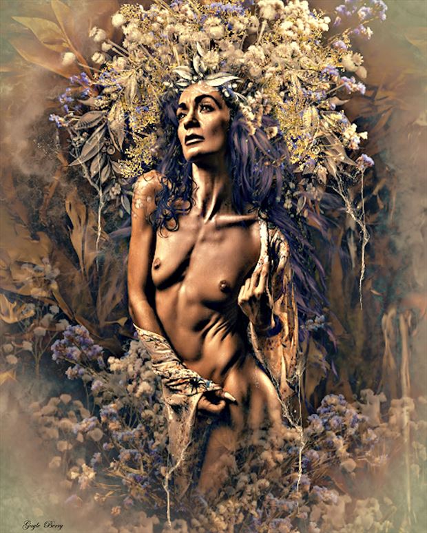 willow artistic nude artwork print by artist gayle berry